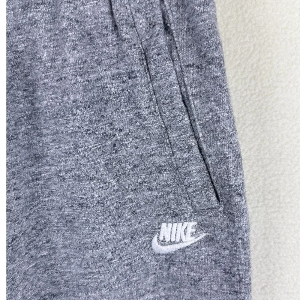 Nike Pants Mens 32 Gray Jogger Sweatpants Elastic Waist Zip Pocket Flecked Knit